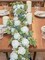 6 Ft Artificial Eucalyptus Garland with White Roses & Baby’s Breath
